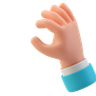 3d hand emoji 3d