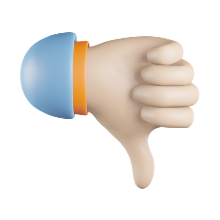 Hand Abneigung  3D Icon