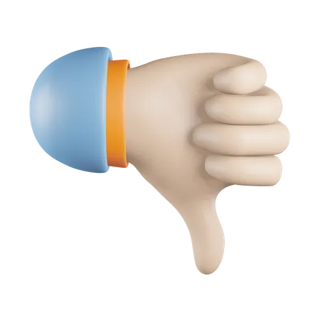 Hand Abneigung  3D Icon