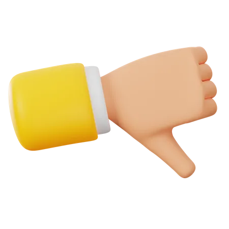 Hand Abneigung  3D Icon