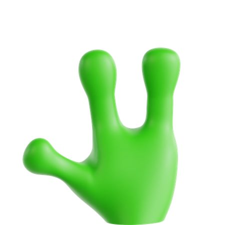 Hand Alien  3D Icon