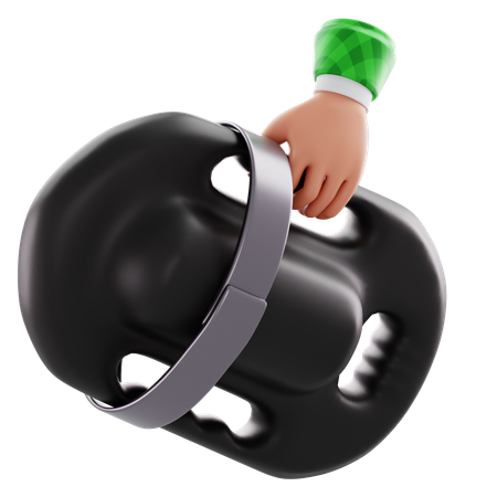Hand and life buoy  3D Icon