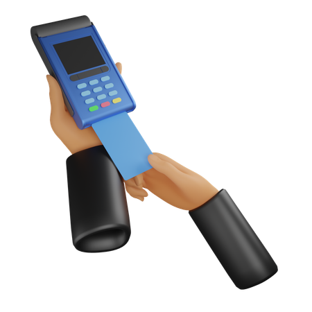 Hand And Pos Terminal  3D Icon