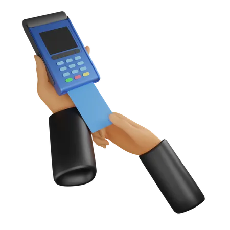 Hand And Pos Terminal  3D Icon