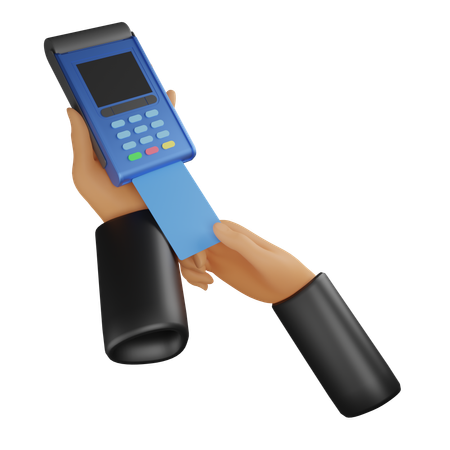 Hand And Pos Terminal  3D Icon