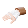 hand bandage emoji 3d