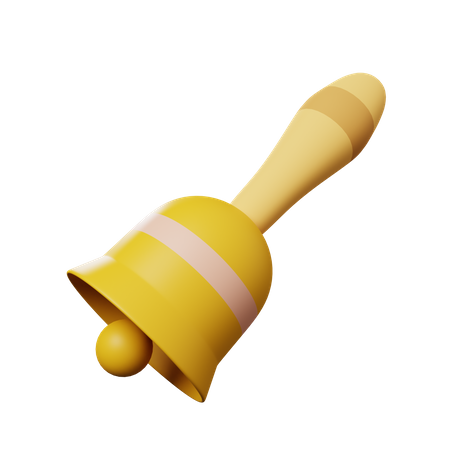 Hand bell  3D Illustration