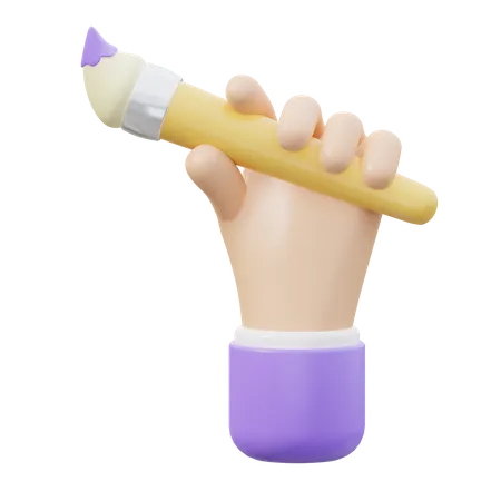 Hand Brush  3D Icon