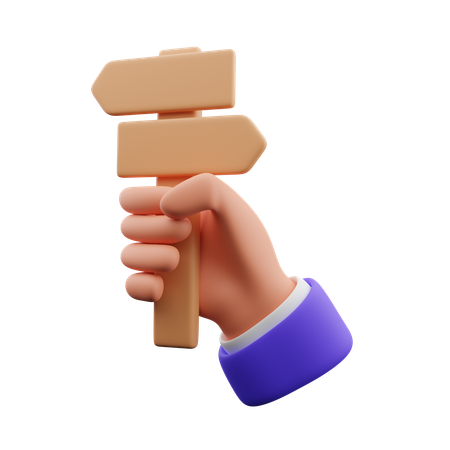 Hand carrying directions  3D Icon