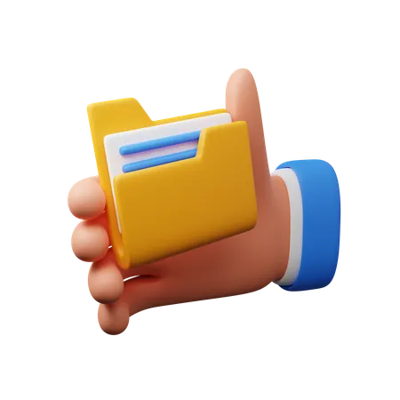 Hand Carrying Folder Download This Item Now 3D Icon