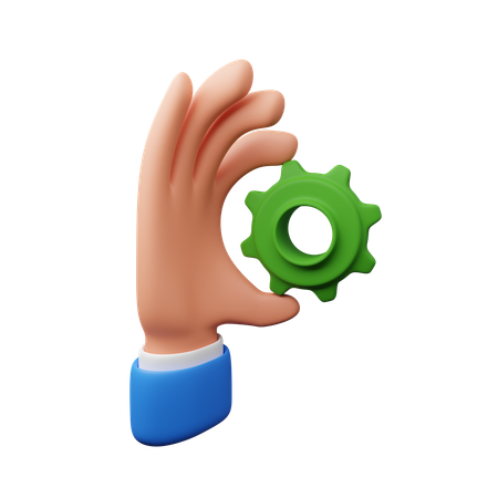 Hand Carrying Gear  3D Icon