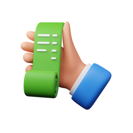Hand Carrying Invoice  3D Icon