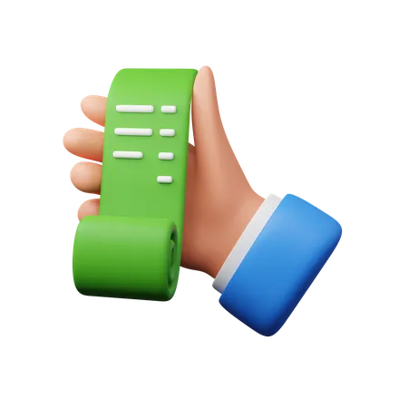 Hand Carrying Invoice  3D Icon