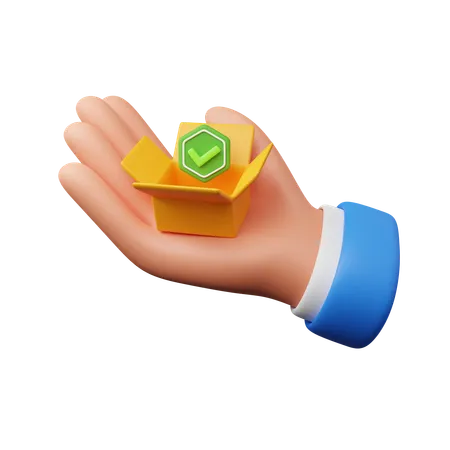 Hand Carrying Package Received  3D Icon