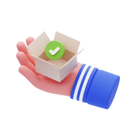 Hand Carrying Package Received  3D Icon