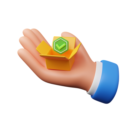 Hand Carrying Package Received  3D Icon