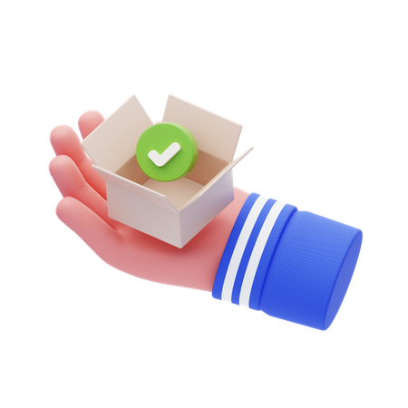 Hand Carrying Package Received  3D Icon