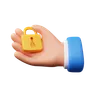 Hand carrying padlock