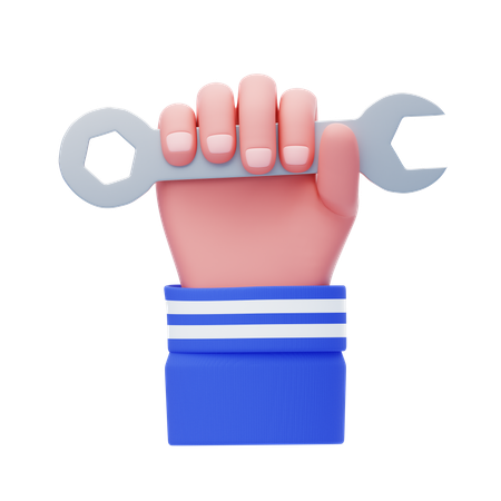 Hand Carrying Wrench  3D Icon