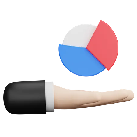 Hand Chart  3D Icon
