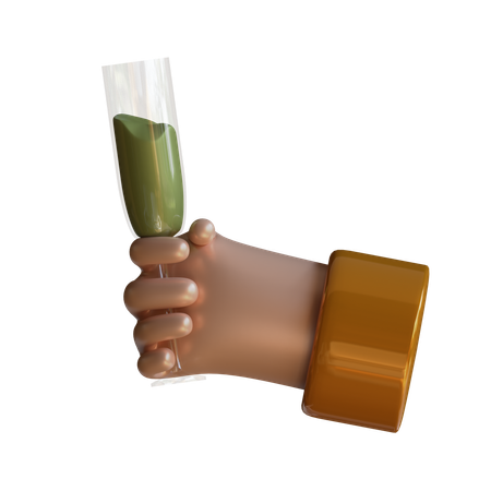 Hand Cheers Glass  3D Icon