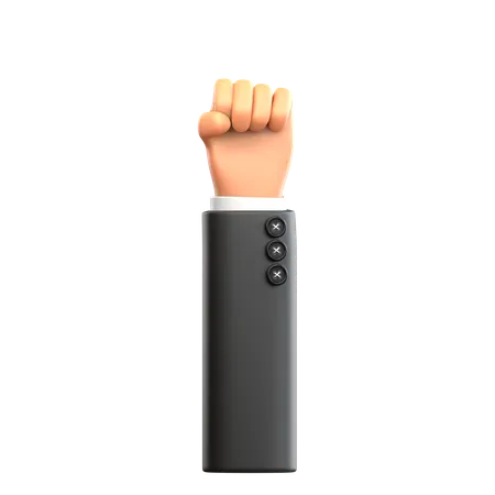 Hand Clenching Gesture  3D Icon