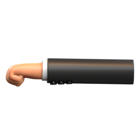 Hand Clenching Gesture  3D Icon