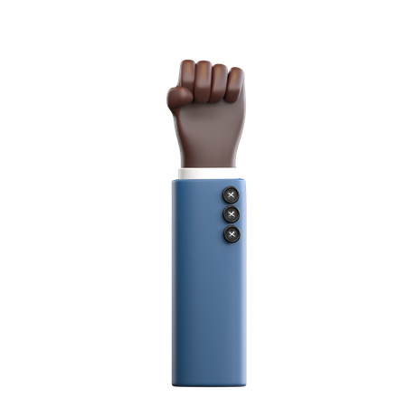 Hand Clenching Gesture  3D Icon