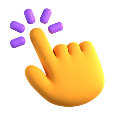 Hand Click  3D Icon