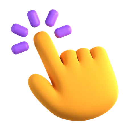 Hand Click  3D Icon
