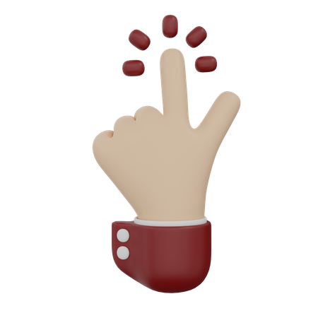 Hand Click  3D Icon