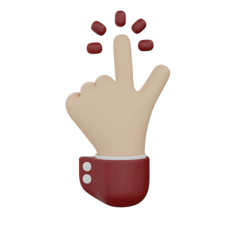 Hand Click  3D Icon