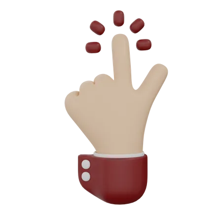 Hand Click  3D Icon