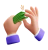 Hand Counting Money