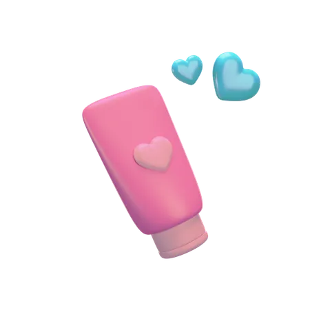 Pink Hand Cream 3 D Render Icon 3D Icon