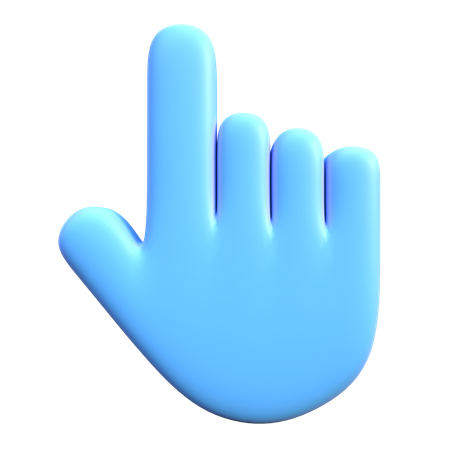 Hand Cursor  3D Icon