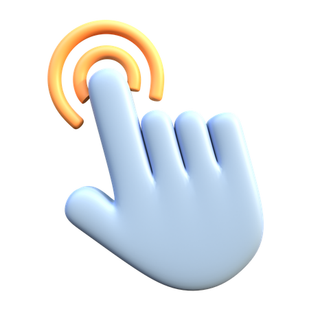 Hand Cursor Click  3D Icon