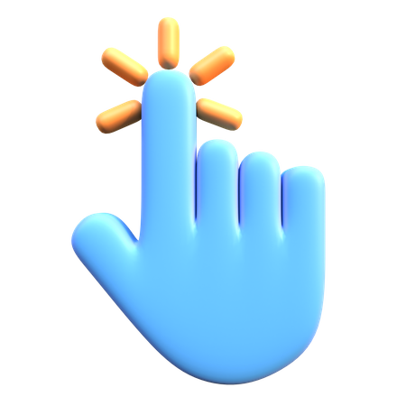 Hand Cursor Click  3D Icon