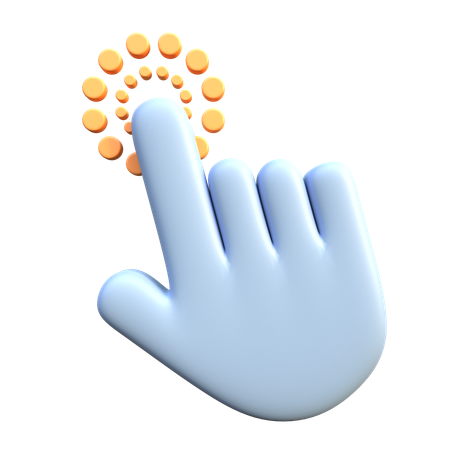 Hand Cursor Click  3D Icon