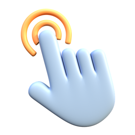 Hand Cursor Click  3D Icon