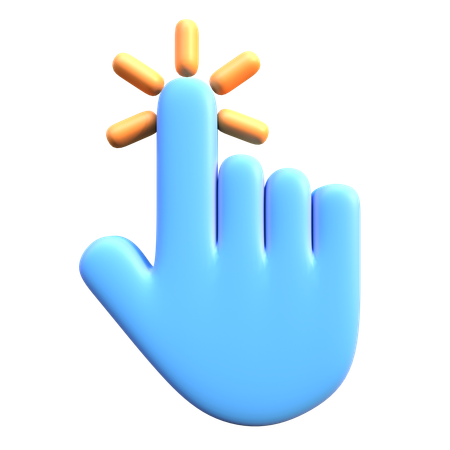 Hand Cursor Click  3D Icon