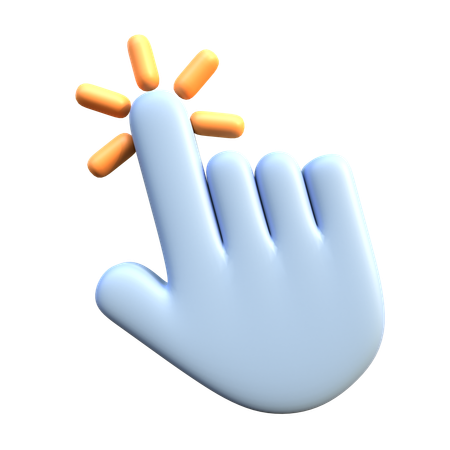 Hand Cursor Click  3D Icon