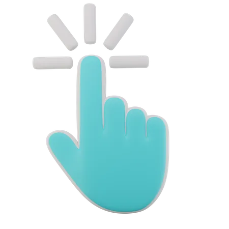 Hand Cursor Click  3D Icon
