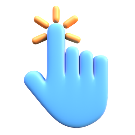 Handcursor-Klick  3D Icon