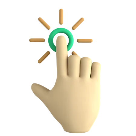 Handcursor-Klick  3D Icon