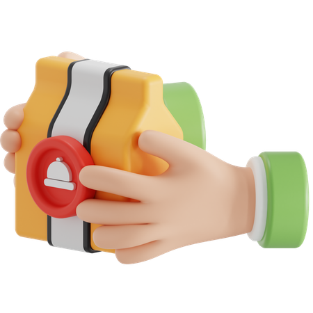 Hand delivery  3D Icon
