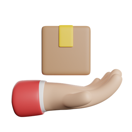 Hand Delivery  3D Icon