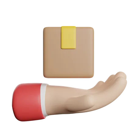 Hand Delivery  3D Icon