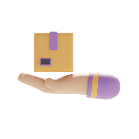 Hand Delivery  3D Icon