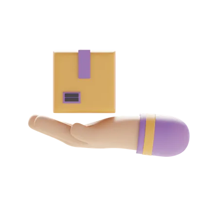 Hand Delivery  3D Icon